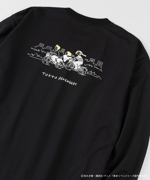 DISCUS（ディスカス）の「【東京リベンジャーズ】 DISCUS/ディスカス コラボ プリント長袖Tシャツ/ ロンT/ ビッグシルエット（Tシャツ/カットソー・レディース・ホワイト/ブラック/ホワイト系その他/ブラック系その他/ホワイト系その他2/ホワイト系その他3/ブラック系その他2/ブラック系その他3・M/L）」の6枚目の写真