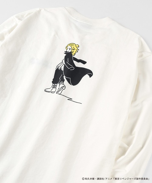 DISCUS（ディスカス）の「【東京リベンジャーズ】 DISCUS/ディスカス コラボ プリント長袖Tシャツ/ ロンT/ ビッグシルエット（Tシャツ/カットソー・レディース・ホワイト/ブラック/ホワイト系その他/ブラック系その他/ホワイト系その他2/ホワイト系その他3/ブラック系その他2/ブラック系その他3・M/L）」の3枚目の写真
