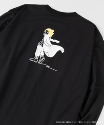 【東京リベンジャーズ】 DISCUS/ディスカス コラボ プリント長袖Tシャツ/ ロンT/ ビッグシルエット