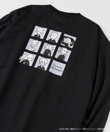 【東京リベンジャーズ】 DISCUS/ディスカス コラボ プリント長袖Tシャツ/ ロンT/ ビッグシルエット
