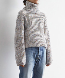 EFOLE | カラーネップ タートル プルオーバー ニット(ニット/セーター)