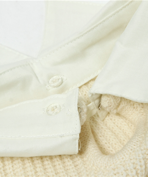 Chico（チコ）の「レース衿片畦ニット（ニット/セーター・レディース・ホワイト/ダークグリーン/グレー/ブラック・FREE）」の16枚目の写真