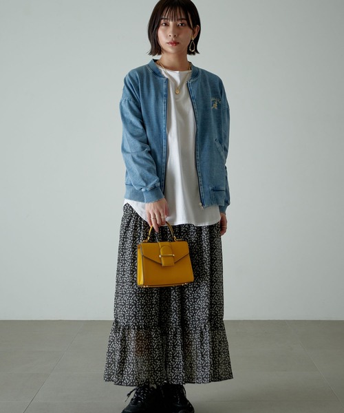 KANGOL EXTRA COMFORT(カンゴールエクストラコンフォート)の「【KANGOL EXTRA COMFORT(カンゴール エクストラコンフォート)】ロゴ刺繍 ノーカラー デニムブルゾンジャケット(ブルゾン・レディース・ブラック/サックスブルー/インディゴブルー・LL/M/L)」の18枚目の写真