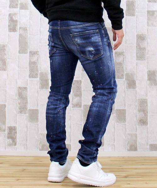DSQUARED2(ディースクエアード)の「DSQ2 ダメージ&リペアボタンフライデニムパンツ COOL GUY JEANS(デニムパンツ・メンズ・ブルー・46)」の3枚目の写真
