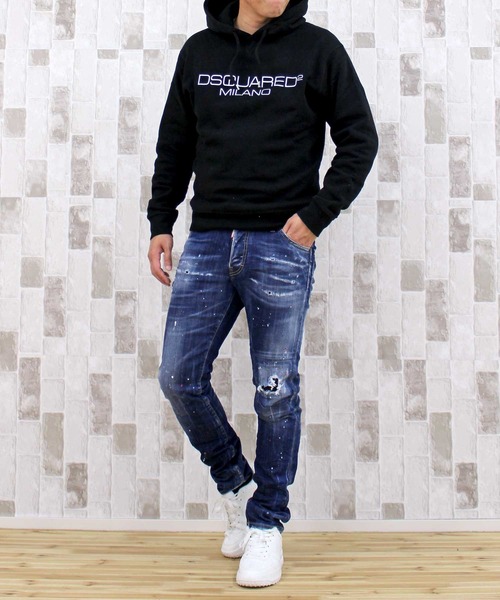 DSQUARED2(ディースクエアード)の「DSQ2 ダメージ&リペアボタンフライデニムパンツ COOL GUY JEANS(デニムパンツ・メンズ・ブルー・46)」の4枚目の写真