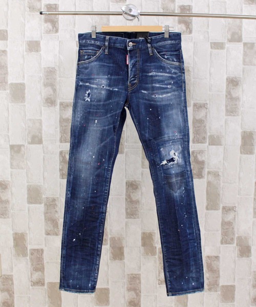 DSQUARED2(ディースクエアード)の「DSQ2 ダメージ&リペアボタンフライデニムパンツ COOL GUY JEANS(デニムパンツ・メンズ・ブルー・46)」の5枚目の写真