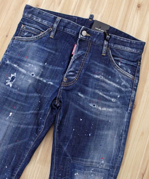 DSQUARED2(ディースクエアード)の「DSQ2 ダメージ&リペアボタンフライデニムパンツ COOL GUY JEANS(デニムパンツ・メンズ・ブルー・46)」の9枚目の写真