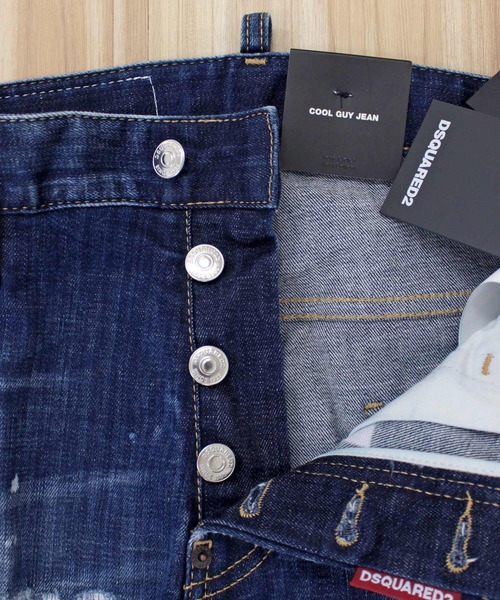 DSQUARED2(ディースクエアード)の「DSQ2 ダメージ&リペアボタンフライデニムパンツ COOL GUY JEANS(デニムパンツ・メンズ・ブルー・46)」の11枚目の写真