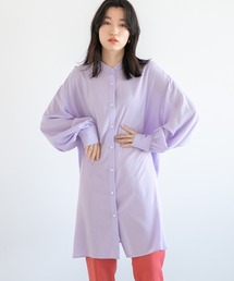 LOWRYS FARM | バンドカラーチュニックＬＳ　261740(シャツ/ブラウス)