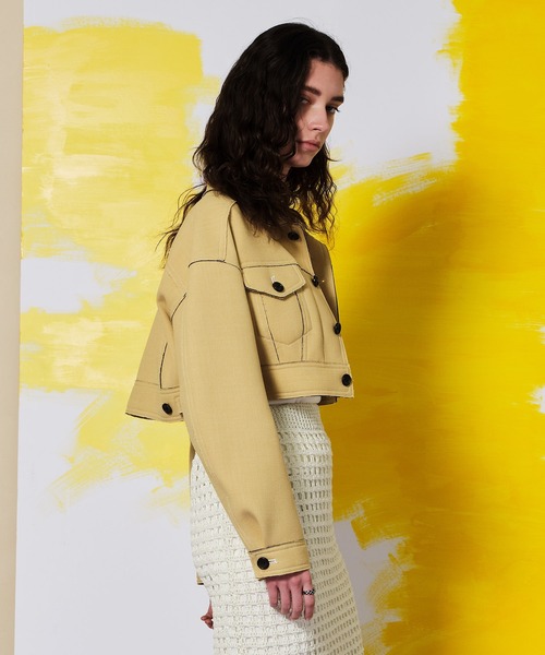 ボンディングショートブルゾン【MAISON SPECIAL/メゾンスペシャル】