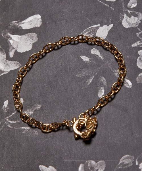 rehacer(レアセル)の「rehacer : Rose Anchor Chain Bracelet Made in Japan / ローズアンカーチェーン ブレスレット メイドインジャパン(ブレスレット・メンズ・ゴールド系その他/シルバー系その他・FREE)」の1枚目の写真