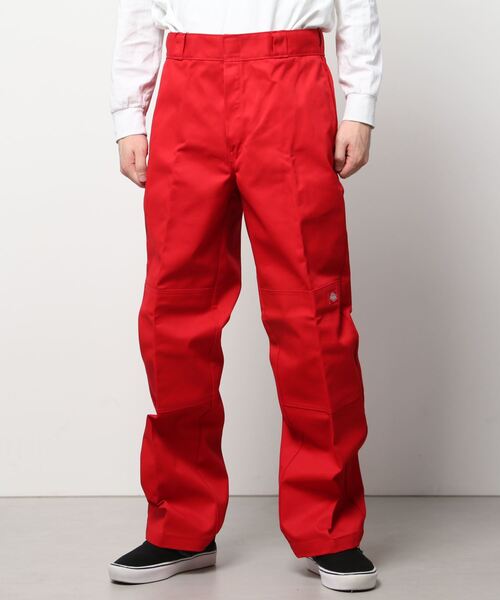 【Dickies　ディッキーズ】ダブルニーワークパンツ／センタープレス