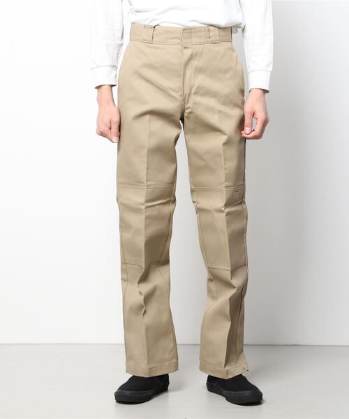 【Dickies　ディッキーズ】ダブルニーワークパンツ／センタープレス