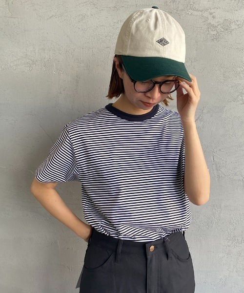 DANTON（ダントン）の「[DANTON/ダントン] 6パネル チノクロスバイカラーキャップ（キャップ・レディース・ネイビー/カーキ/アイボリー・F）」の6枚目の写真