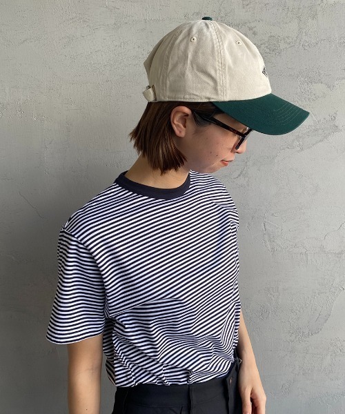 DANTON（ダントン）の「[DANTON/ダントン] 6パネル チノクロスバイカラーキャップ（キャップ・レディース・ネイビー/カーキ/アイボリー・F）」の8枚目の写真