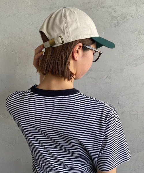 DANTON（ダントン）の「[DANTON/ダントン] 6パネル チノクロスバイカラーキャップ（キャップ・レディース・ネイビー/カーキ/アイボリー・F）」の12枚目の写真