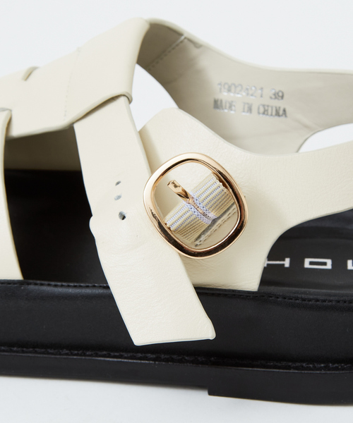 MOHI（モヒ）の「【MOHI】 グルカサンダル（サンダル・レディース・オフホワイト/ブラック・38/39/35/36/37）」の6枚目の写真