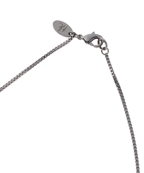 tk.TAKEO KIKUCHI（ティーケータケオキクチ）の「◆シングルチェーンネックレス（ネックレス・メンズ・シルバー/ゴールド/ブラック/シルバー系その他/ブラック系8/ゴールド系8・00）」の8枚目の写真