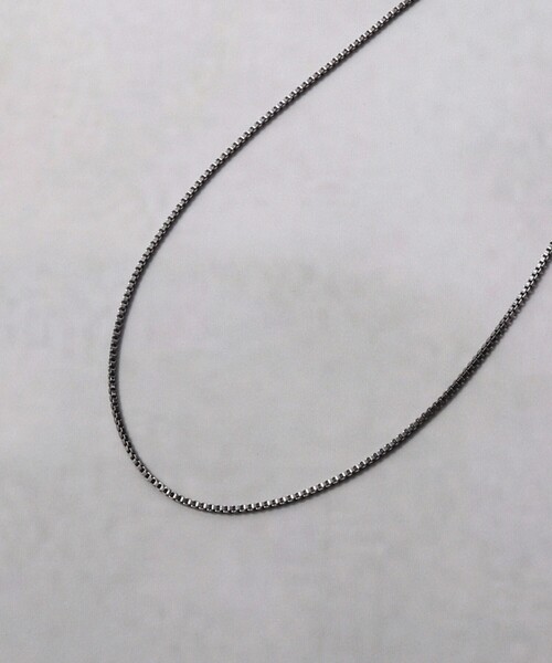 tk.TAKEO KIKUCHI（ティーケータケオキクチ）の「◆シングルチェーンネックレス（ネックレス・メンズ・シルバー/ゴールド/ブラック/シルバー系その他/ブラック系8/ゴールド系8・00）」の21枚目の写真