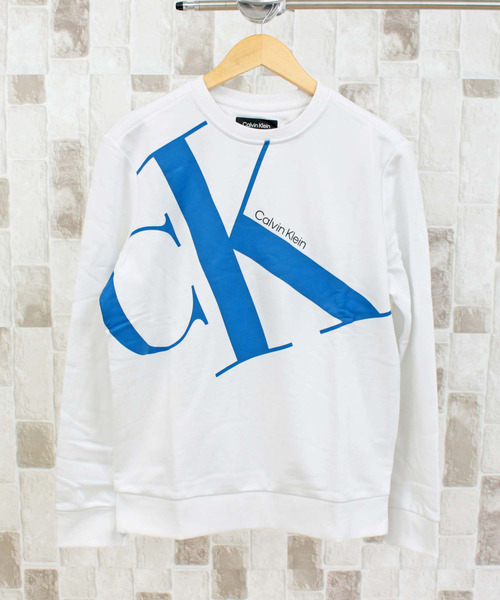 Calvin Klein（カルバン・クライン）の「CK ビッグロゴプリントスウェットプルオーバー（スウェット・メンズ・ホワイト/ブラック/グレー・M/L/S/XL）」の2枚目の写真