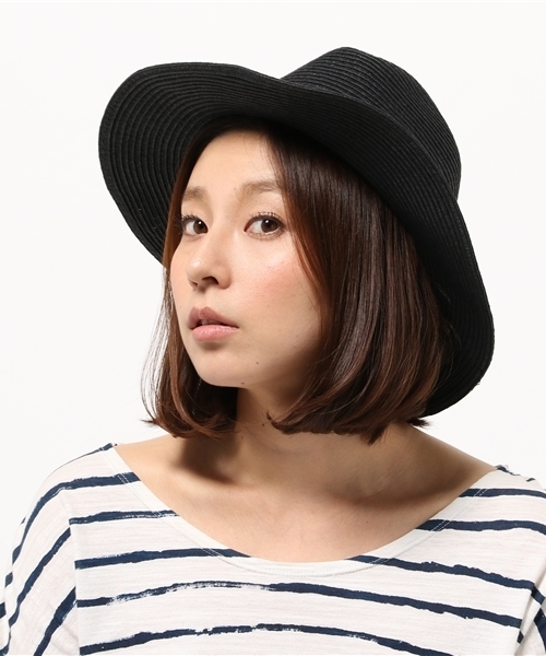 WEGO（ウィゴー）の「WEGO/ツバ広ストローハット（ハット・レディース・ブラック/ベージュ・FREE）」の7枚目の写真