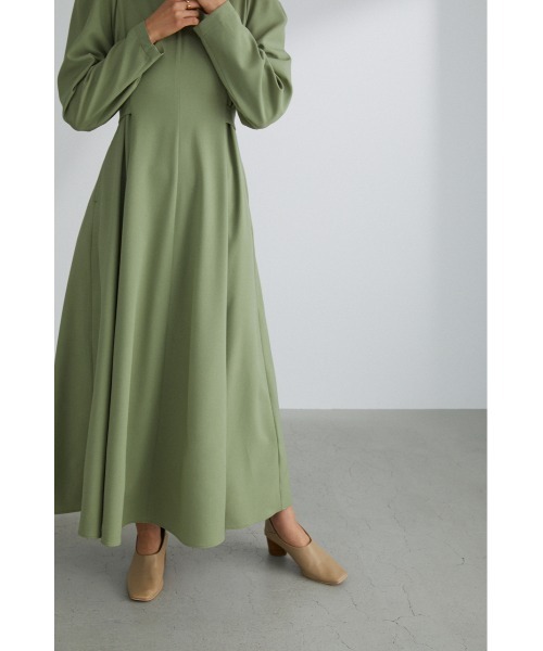 STYLEMIXER（スタイルミキサー）の「タックショルダーワンピース（ワンピース・レディース・ネイビー/ライトグリーン・MEDIUM/SMALL）」の6枚目の写真