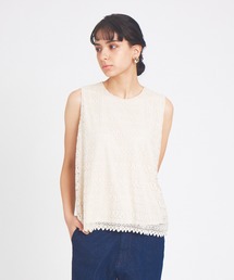 abahouse mavie | ﾚｰｽﾉｰｽﾘｰﾌﾞﾌﾞﾗｳｽ(シャツ/ブラウス)