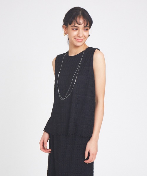 abahouse mavie（アバハウスマヴィ）の「レースノースリーブブラウス（シャツ/ブラウス・レディース・ホワイト/ブラック/アイボリー・フリー）」の3枚目の写真