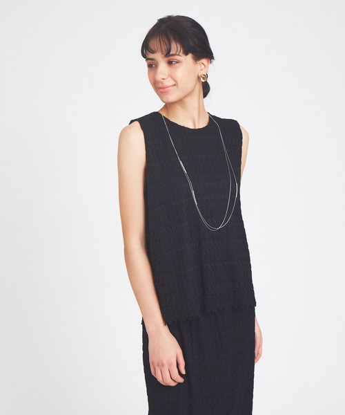 abahouse mavie（アバハウスマヴィ）の「レースノースリーブブラウス（シャツ/ブラウス・レディース・ホワイト/ブラック/アイボリー・フリー）」の9枚目の写真