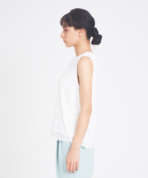 abahouse mavie（アバハウスマヴィ）の「レースノースリーブブラウス（シャツ/ブラウス・レディース・ホワイト/ブラック/アイボリー・フリー）」の17枚目の写真