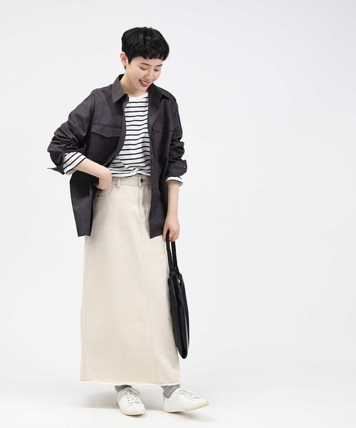 HONEYSUCKLE ROSE（ハニーサックルローズ）の「【HONEYSUCKLE ROSE】ツイルミリタリーシャツ（シャツ/ブラウス・レディース・カーキブラウン/ブラック・M/L）」の3枚目の写真