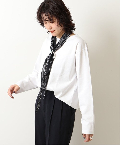 Spick &amp; Span - 【新品】Spick &amp; Span コットンシルケット天竺ロンT ベージュ Spick & Span（スピックアンドスパン）の「コットンシルケット
