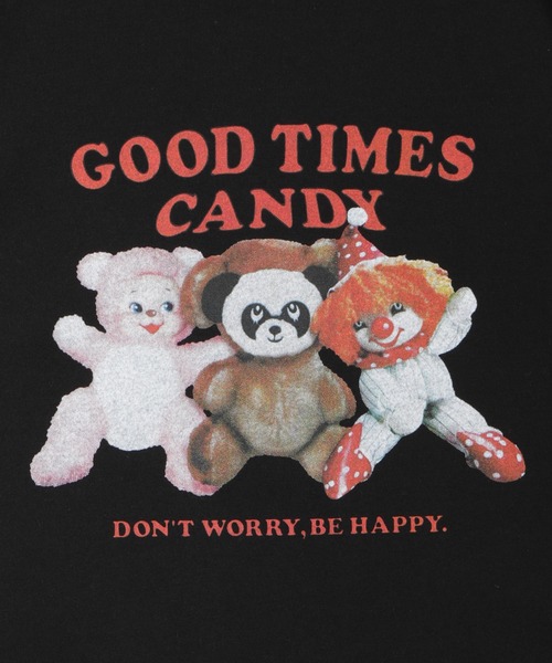 Candy Stripper(キャンディストリッパー)の「GOOD TIMES CANDY Tシャツ(Tシャツ/カットソー・レディース・オフホワイト/ブラウン/イエロー/ブラック・2/4/3)」の10枚目の写真