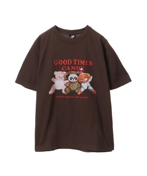 Candy Stripper(キャンディストリッパー)の「GOOD TIMES CANDY Tシャツ(Tシャツ/カットソー・レディース・オフホワイト/ブラウン/イエロー/ブラック・2/4/3)」の19枚目の写真