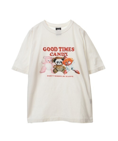 Candy Stripper(キャンディストリッパー)の「GOOD TIMES CANDY Tシャツ(Tシャツ/カットソー・レディース・オフホワイト/ブラウン/イエロー/ブラック・2/4/3)」の18枚目の写真