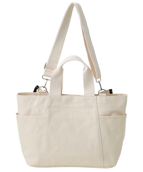 MILKFED.（ミルクフェド）の「RUFFLE BAG /2WAYショルダーバッグ トートバッグ/A4収納（ショルダーバッグ・レディース・ホワイト/ブラック/レッド・ONE SIZE）」の5枚目の写真