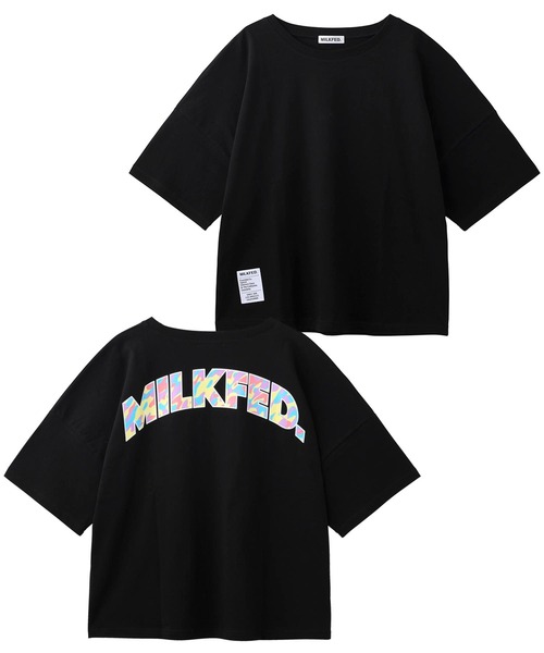MILKFED.（ミルクフェド）の「S/S BIG TEE CAMOUFLAGE LOGO（Tシャツ/カットソー・レディース・ホワイト/ブラック・ONE SIZE）」の13枚目の写真