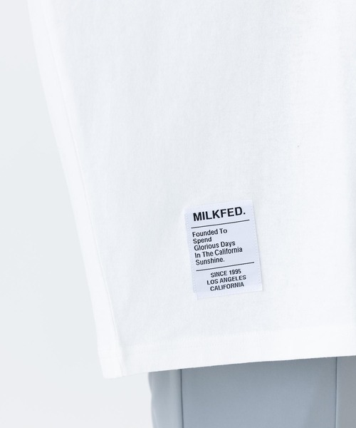 MILKFED.（ミルクフェド）の「S/S BIG TEE CAMOUFLAGE LOGO（Tシャツ/カットソー・レディース・ホワイト/ブラック・ONE SIZE）」の11枚目の写真