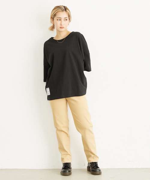 MILKFED.（ミルクフェド）の「S/S BIG TEE CAMOUFLAGE LOGO（Tシャツ/カットソー・レディース・ホワイト/ブラック・ONE SIZE）」の16枚目の写真