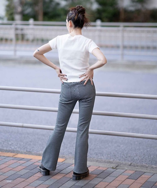 限界値下げ早い者勝ち！ELLE TERESAYUKAKO チビTシャツ X-girl（エックスガール）の「FACE S/S BABY TEE/フェイス刺繍