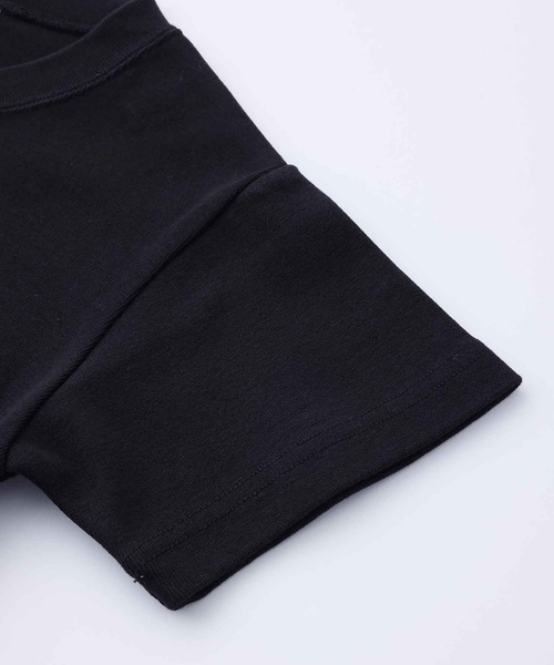 X-girl（エックスガール）の「FACE S/S BABY TEE/フェイス刺繍　チビT（Tシャツ/カットソー・レディース・ホワイト/ブラック/カーキ・S/M）」の17枚目の写真