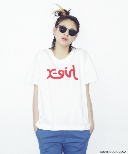 X-girl(エックスガール)の「COCA-COLA S/S BIG TEE(Tシャツ/カットソー・レディース・ホワイト/ブラック・2/1)」の13枚目の写真