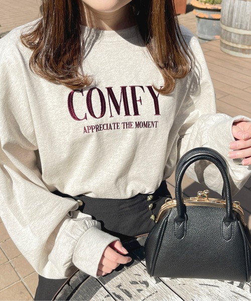 apres jour（アプレジュール）の「ロゴBIGスリットロンT【ZOZOTOWN限定アイテム】（Tシャツ/カットソー・レディース・オフホワイト/アイボリー/杢グレー/ナチュラル/ライトピンク・フリー/X-LARGE）」の4枚目の写真