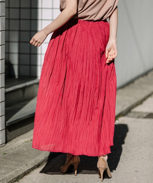 Munich（ミューニック）の「60sスパンローンプリーツスカート（スカート・レディース・ベージュ/ピンク/イエロー/ブルー・S/M）」の9枚目の写真