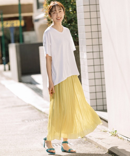 Munich（ミューニック）の「60sスパンローンプリーツスカート（スカート・レディース・ベージュ/ピンク/イエロー/ブルー・S/M）」の10枚目の写真