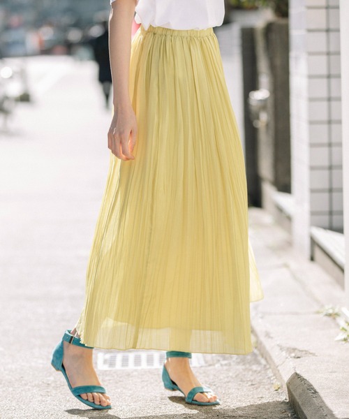 Munich（ミューニック）の「60sスパンローンプリーツスカート（スカート・レディース・ベージュ/ピンク/イエロー/ブルー・S/M）」の15枚目の写真