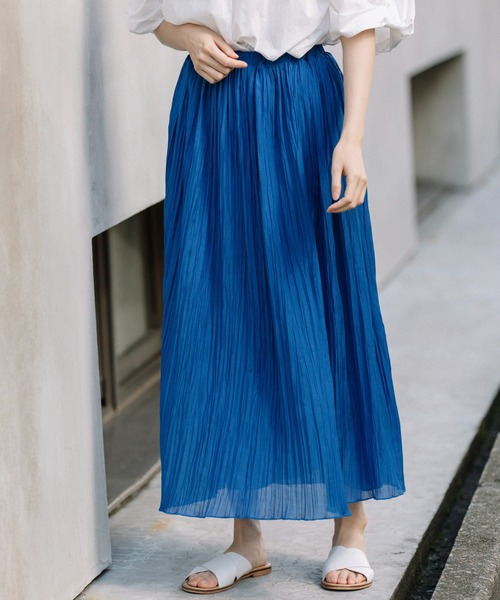 Munich（ミューニック）の「60sスパンローンプリーツスカート（スカート・レディース・ベージュ/ピンク/イエロー/ブルー・S/M）」の22枚目の写真