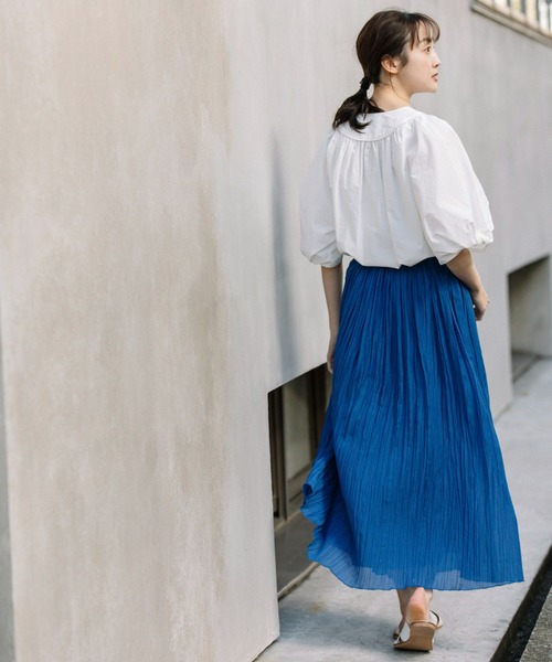 Munich（ミューニック）の「60sスパンローンプリーツスカート（スカート・レディース・ベージュ/ピンク/イエロー/ブルー・S/M）」の21枚目の写真