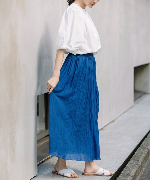 Munich（ミューニック）の「60sスパンローンプリーツスカート（スカート・レディース・ベージュ/ピンク/イエロー/ブルー・S/M）」の20枚目の写真