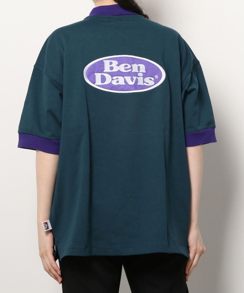 BEN DAVIS(ベンデイビス)の「BEN DAVIS/ベンデイビス ビッグシルエット バックプリント オーバルロゴ ワッペン 刺繍 ポロシャツ(ポロシャツ・メンズ・ホワイト/チャコールグレー/ブラウン系その他/ブルー系その他・M/L/XL)」の8枚目の写真